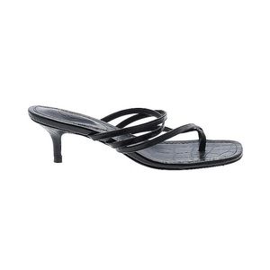 Porte & Paire leather strappy kitten heel sandals minimalist